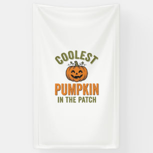 Banderoles Citrouille la plus cool du patch Halloween vintage