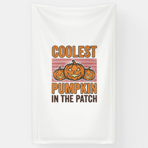 Banderoles Citrouille la plus cool du patch Halloween Vintage