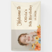 Banderoles Citrouille photo de l'aquarelle de automne (Vertical)