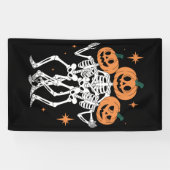 Banderoles Citrouille Skeleton Halloween Citrouille saison Éf (Horizontal)
