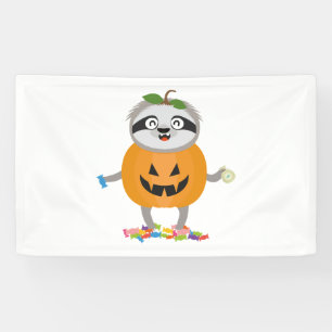 Banderoles Citrouille Sloth Halloween Costume cadeau