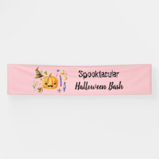 Banderoles Citrouille Spooktacular Halloween Bash Party rose