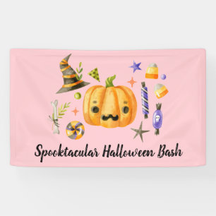 Banderoles Citrouille Spooktacular Halloween Bash Party rose