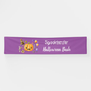 Banderoles Citrouille Spooktacular Halloween Bash Party viole