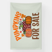 Banderoles citrouilles pour vendeurs (Verticale)