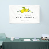 Banderoles Citrus citron Baby shower Floral (Salon professionnel)