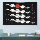 Banderoles clair de lune blanc & rouge (Salon professionnel)