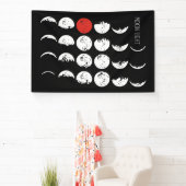 Banderoles clair de lune blanc & rouge (Insitu)