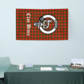 Banderoles Clan Bruce Crest Badge & Tartan Custom (Salon professionnel)