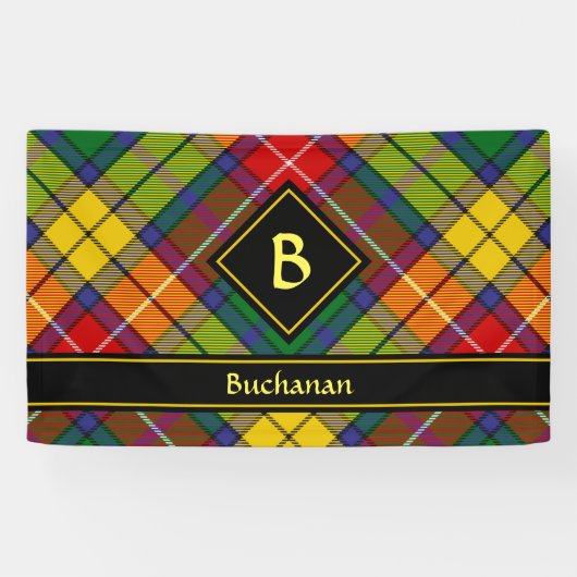Banderoles Clan Buchanan Tartan (Horizontal)