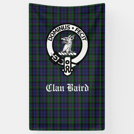 Banderoles Clan écossais Baird Tartan Plaid Vertical (Vertical)