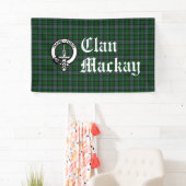 Banderoles Clan Mackay Crest Badge et Tartan (En situation)