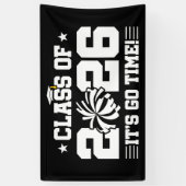 Banderoles Class of 2026 Cheer Graduation It’s Go Time Quote (Vertical)