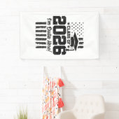 Banderoles Class of 2026 Graduation Distressed Flag Design (En situation)