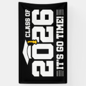 Banderoles Class of 2026 Graduation It’s Go Time Funny Quote (Vertical)