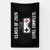 Banderoles Class Of 2026 Level Complete Gaming Graduation (Verticale)