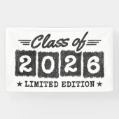 Banderoles Class of 2026 Limited Edition Graduation Quote (Horizontal)