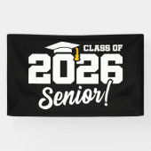 Banderoles Class of 2026 Senior Varsity Graduation Fun Quote (Horizontal)