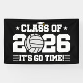 Banderoles Class of 2026 Volleyball Graduation It’s Go Time (Horizontal)