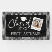 Banderoles Class of Any Year Graduation Photo Cap Chevrons (Horizontal)