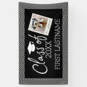 Banderoles Class of Any Year Graduation Photo Cap Chevrons (Vertical)