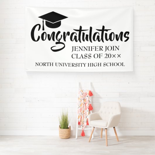 Banderoles classe 2025, classe 2026 graduation (Insitu)