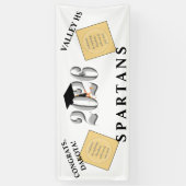 Banderoles Classe Argent de 2026 Graduation (Vertical)