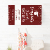 Banderoles Classe de 2021 Diplôme Simple Confetti (En situation)