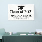 Banderoles Classe de 2021 Graduate Simple Typographie Script (Salon professionnel)