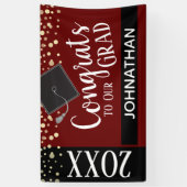 Banderoles Classe de 2021 Parti de la graduation (Vertical)