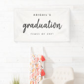 Banderoles Classe de 2021 Simple Chic Graduation Party (En situation)