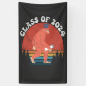 Banderoles Classe De 2024 Drôle Graduation Bigfoot Retro Cade (Vertical)
