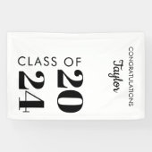 Banderoles Classe de 2025 Custom Graduation Party College Gra (Horizontal)