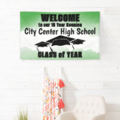 Banderoles Classe de bordure verte Aquarelle Bienvenue (En situation)