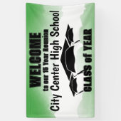 Banderoles Classe de bordure verte Aquarelle Bienvenue (Vertical)