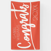 Banderoles Classe de congrès | Ajouter un nom et une année (Vertical)