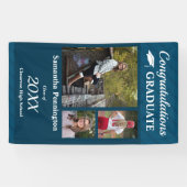 Banderoles Classe de diplôme de 2020 Collage de photos (Horizontal)