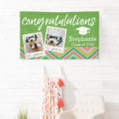 Banderoles Classe de diplôme Nom de l'année - 2 Photo Collage (En situation)