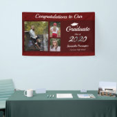 Banderoles Classe de diplômes de 2020 Photo Collage Wine (Salon professionnel)