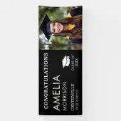 Banderoles Classe De Diplômés Photo Black White (Verticale)