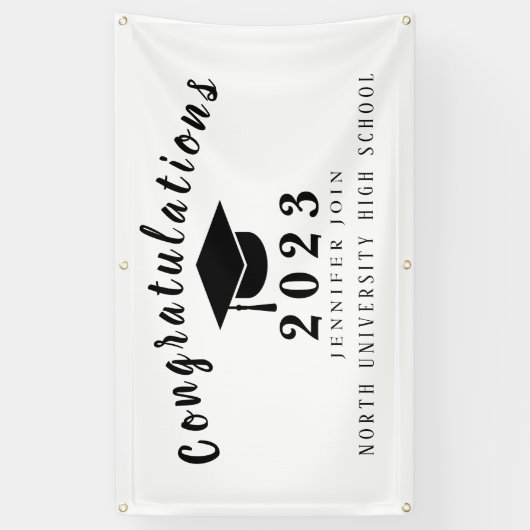 Banderoles Classe de fin d'études de 2023 (Vertical)