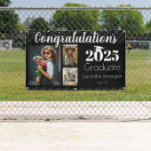 Banderoles Classe de fin d'études de 2025 Collage photo (En situation)