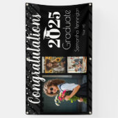 Banderoles Classe de fin d'études de 2025 Collage photo (Vertical)