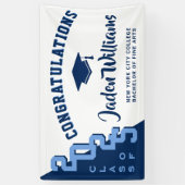 Banderoles Classe de Graduation Blue de la Marine moderne du  (Vertical)