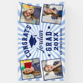 Banderoles Classe de graduation en bleu de la marine moderne (Vertical)