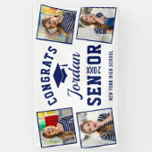 Banderoles Classe de graduation en bleu de la marine moderne (Vertical)