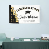 Banderoles Classe de graduation moderne Noir doré de Parti 20 (Salon professionnel)