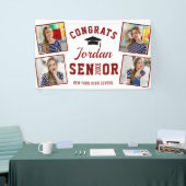 Banderoles Classe de Graduation Rouge blanc moderne de 2024 4 (Salon professionnel)