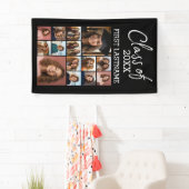 Banderoles Classe de l'ANNÉE ADD — Graduation Noire - 14 Phot (En situation)