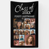 Banderoles Classe de l'ANNÉE ADD — Graduation Noire - 14 Phot (Vertical)